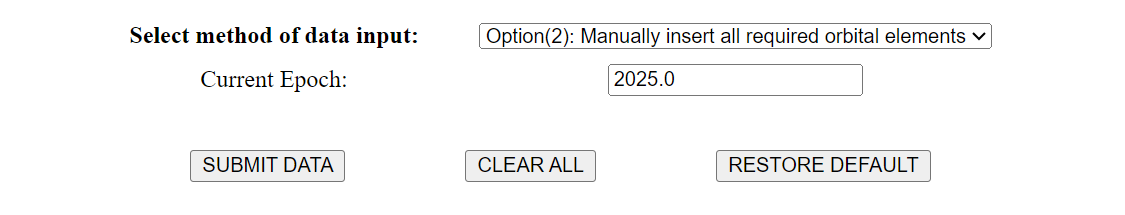 Orbital Elements (Option 2)